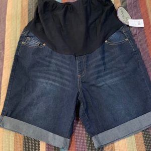 Planet Motherhood Maternity Bermuda Shorts
